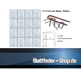 Höherlegungssatz MAN L2000 50mm Achsklotz-Set inkl. Briden & Muttern